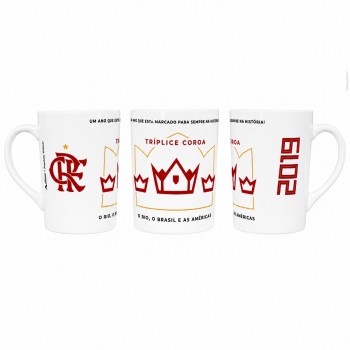CANECA DE PORCELANA 290ML MODELO FLAMENGO REF: 223330