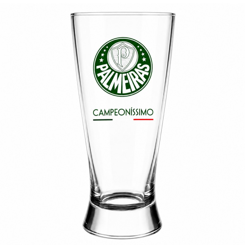 COPO LAGER DE VIDRO 300ML MODELO PALMEIRAS REF: 507138