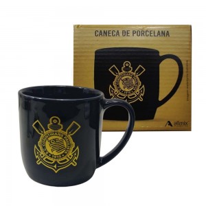 CANECA MODELO TIMES CORINTHIANS EM PORCELANA 360ML REF: 753090 CANECA MODELO TIMES CORINTHIANS EM PORCELANA 360ML REF: 753090