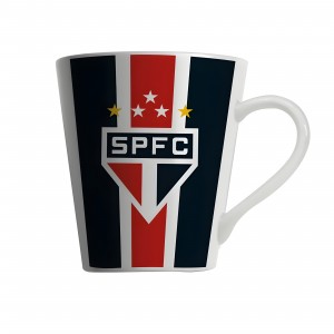 CANECA DE PORCELANA 290ML SÃO PAULO LUVA REF: 222360