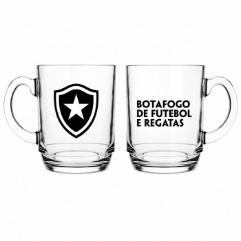 CANECA ASPEN DE VIDRO 300ML MODELO BOTAFOGO REF: 590932