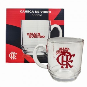 CANECA ASPEN MODELO FLAMENGO EM VIDRO 300ML REF: 590933 CANECA ASPEN MODELO FLAMENGO EM VIDRO 300ML REF: 590933