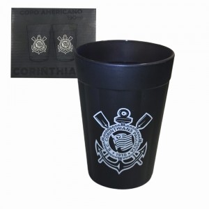 KIT 2 COPOS AMERICANOS MODELO CORINTHIANS EM VIDRO 190ML REF: 20103339 KIT 2 COPOS AMERICANOS MODELO CORINTHIANS EM VIDRO 190ML REF: 20103339