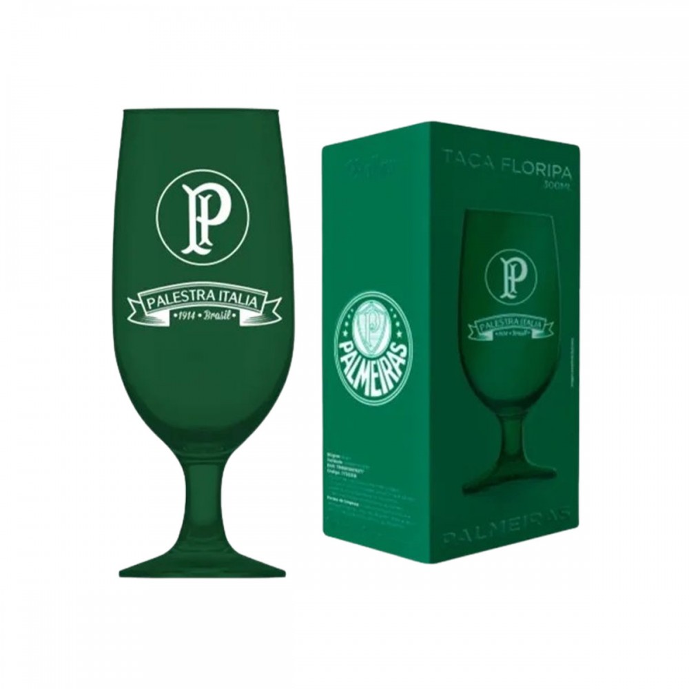 TAÇA PRIME MODELO PALMEIRAS EM VIDRO 300ML REF: 7732238