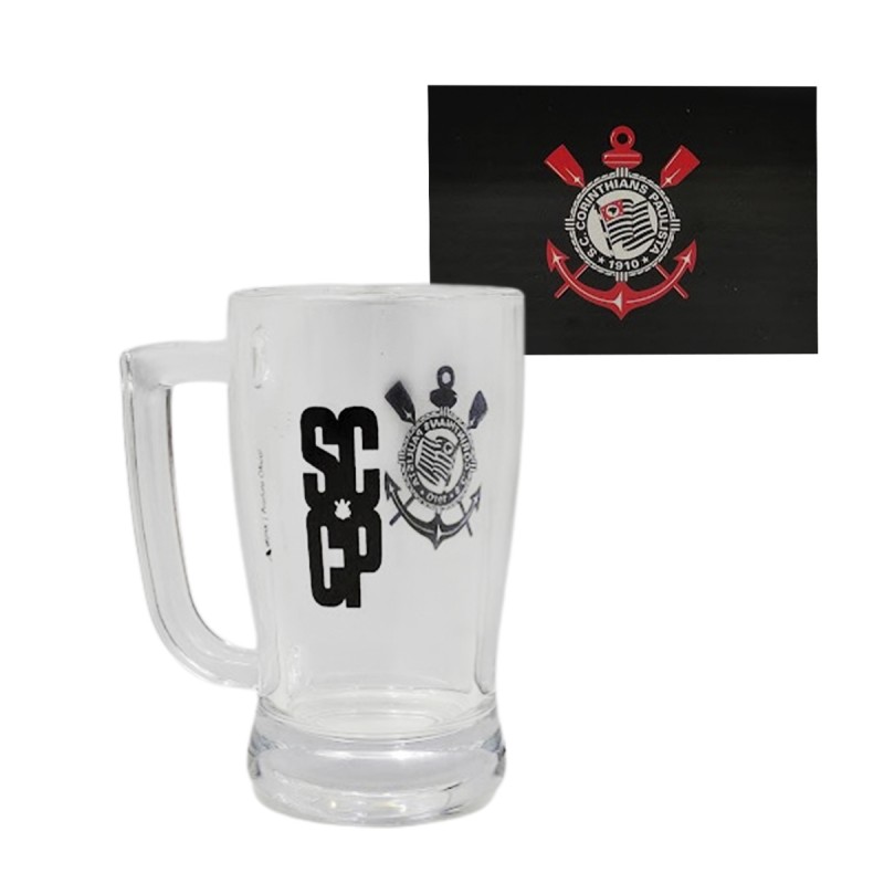 CANECA CERVEJA MODELO CORINTHIANS 340ML REF: 5901039
