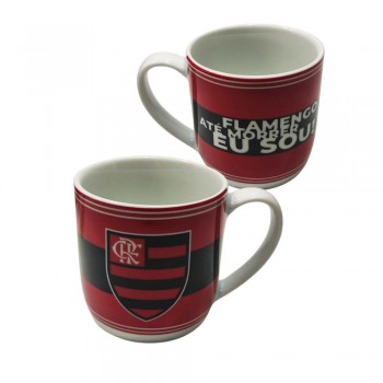 CANECA MODELO TIMES FLAMENGO EM PORCELANA 360ML REF: 441133 CANECA MODELO TIMES FLAMENGO EM PORCELANA 360ML REF: 441133