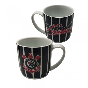 CANECA MODELO TIMES CORINTHIANS EM PORCELANA 360ML REF: 441239 CANECA MODELO TIMES CORINTHIANS EM PORCELANA 360ML REF: 441239