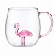 CANECA BOROSSILICATO DE VIDRO 350ML MODELO FLAMINGO REF: 223048 CANECA BOROSSILICATO DE VIDRO 350ML MODELO FLAMINGO REF: 223048