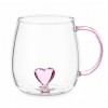 CANECA BOROSSILICATO DE VIDRO 350ML MODELO CORAÇÃO 3D REF: 223046 CANECA BOROSSILICATO DE VIDRO 350ML MODELO CORAÇÃO 3D REF: 223046