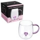 CANECA BOROSSILICATO DE CORAÇÃO 3D 350ML REF: 223046