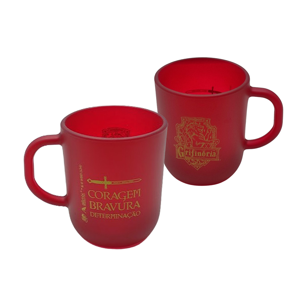CANECA MODELO HARRY POTTER CASAS GRIFINÓRIA DE VIDRO 300ML REF: 590640 CANECA MODELO HARRY POTTER CASAS GRIFINÓRIA DE VIDRO 300ML REF: 590640