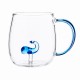 CANECA BOROSSILICATO DE VIDRO 420ML MODELO BALEIA REF: 223129 CANECA BOROSSILICATO DE VIDRO 420ML MODELO BALEIA REF: 223129
