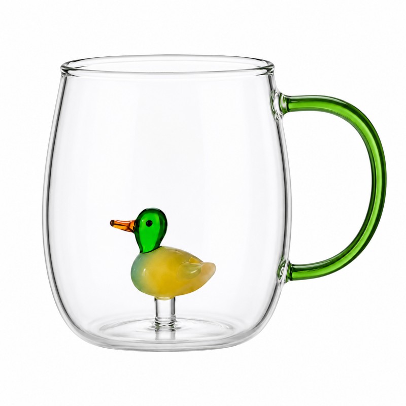CANECA BOROSSILICATO DE VIDRO 420ML MODELO PATINHO REF: 223128 CANECA BOROSSILICATO DE VIDRO 420ML MODELO PATINHO REF: 223128