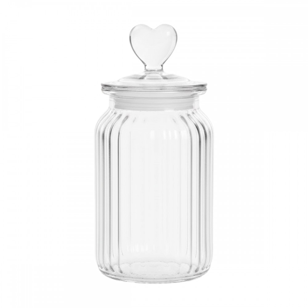 POTE DE VIDRO COM TAMPA HERMÉTICA MODELO CORAÇÃO 1000ML REF: 230542 POTE DE VIDRO COM TAMPA HERMÉTICA MODELO CORAÇÃO 1000ML REF: 230542