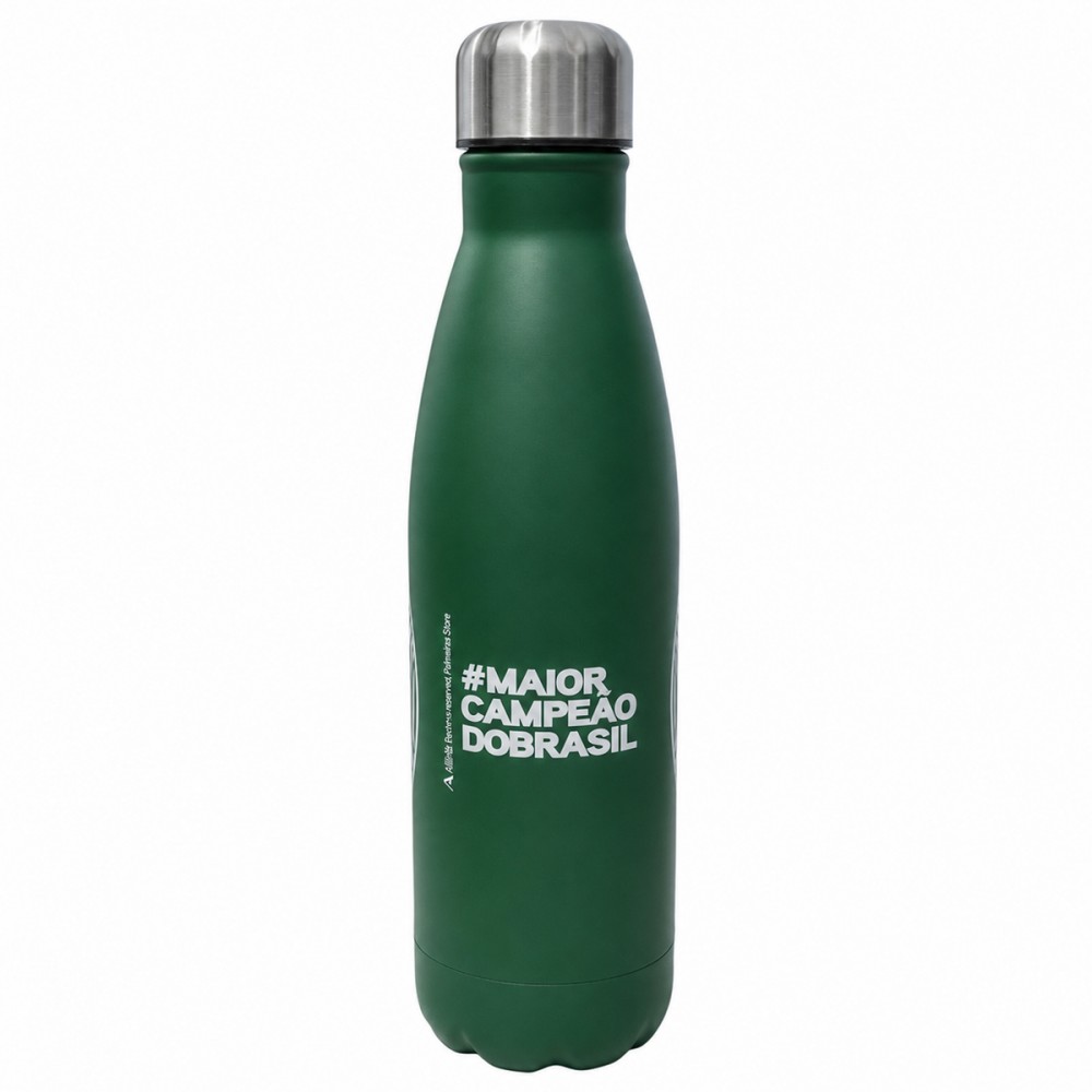 GARRAFA TÉRMICA INOX 500 ML MODELO PALMEIRAS REF: 113138