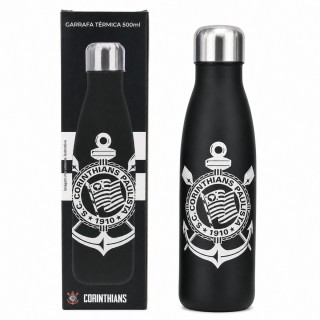 GARRAFA TÉRMICA INOX 500 ML MODELO CORINTHIANS REF: 113139