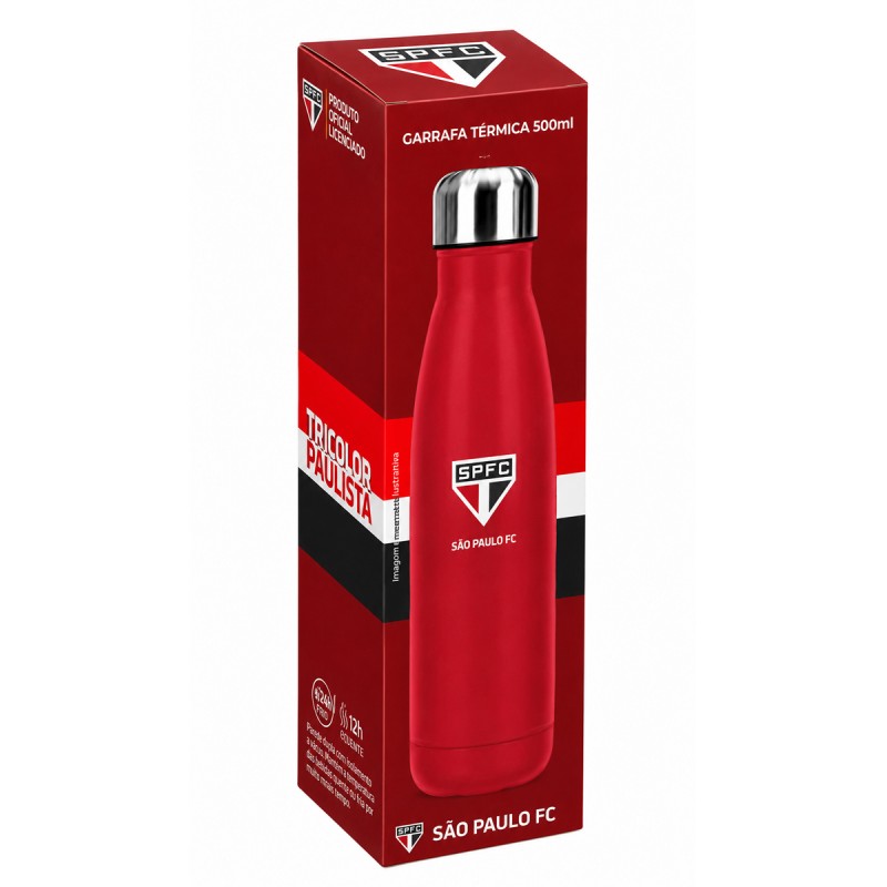 GARRAFA TÉRMICA INOX 500ML MODELO SÃO PAULO REF: 113136