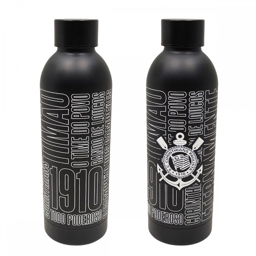 GARRAFA TÉRMICA INOX 500ML CORINTHIANS REF: 123239
