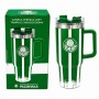 CANECA TÉRMICA INOX COM TAMPA E CANUDO 1200ML MODELO PALMEIRAS REF: 153138