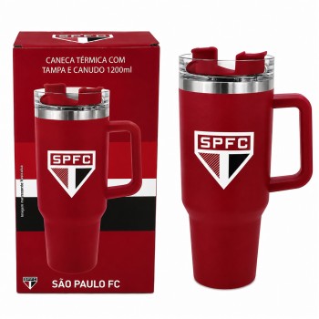 CANECA TÉRMICA INOX COM TAMPA E CANUDO 1200ML MODELO SÃO PAULO REF: 153136 CANECA TÉRMICA INOX COM TAMPA E CANUDO 1200ML MODELO SÃO PAULO REF: 153136