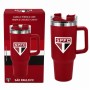 CANECA TÉRMICA INOX COM TAMPA E CANUDO 1200ML MODELO SÃO PAULO REF: 153136