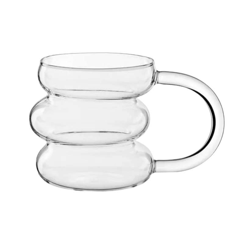 CANECA BOROSSILICATO DRINKS 430ML EM VIDRO REF: 241005