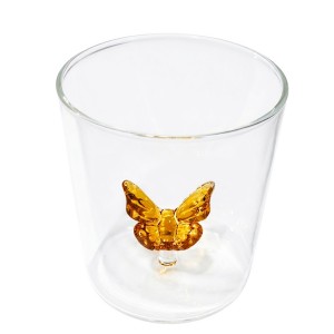 COPO BOROSSILICATO 3D 350ML MODELO BORBOLETA REF: 213024 COPO BOROSSILICATO 3D 350ML MODELO BORBOLETA REF: 213024