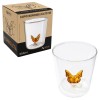 COPO BOROSSILICATO 3D 350ML MODELO BORBOLETA REF: 213024