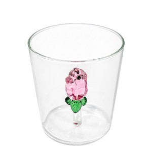 COPO BOROSSILICATO 3D 350ML MODELO ROSA REF: 213022 COPO BOROSSILICATO 3D 350ML MODELO ROSA REF: 213022