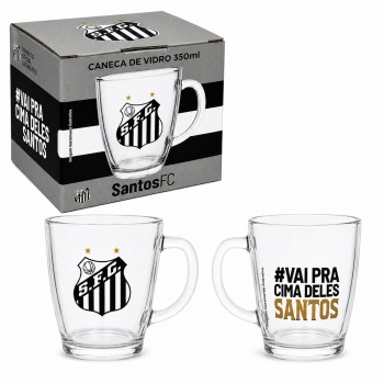 CANECA DE VIDRO 350ML MODELO SANTOS REF: 111137