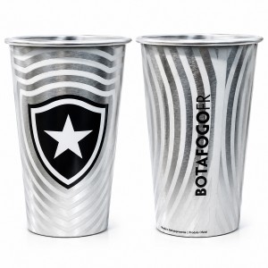 COPO TÉRMICO INOX 450ML COM REAÇÃO TÉRMICA MODELO BOTAFOGO REF: 131332