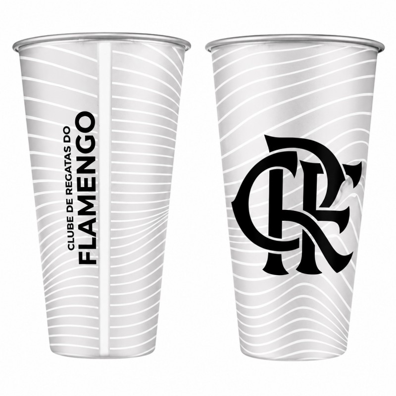 COPO TÉRMICO INOX 450ML COM REAÇÃO TÉRMICA MODELO FLAMENGO REF: 131333