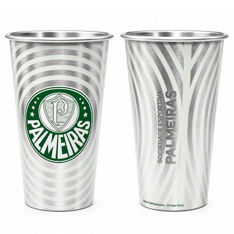 COPO TÉRMICO INOX 450ML COM REAÇÃO TÉRMICA MODELO PALMEIRAS REF: 131338 COPO TÉRMICO INOX 450ML COM REAÇÃO TÉRMICA MODELO PALMEIRAS REF: 131338