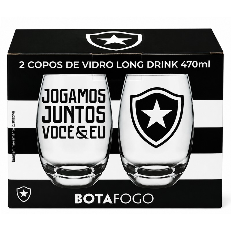 COPOS DE VIDRO LONG DRINK BELIZE 470ML MODELO BOTAFOGO REF: 764732 COPOS DE VIDRO LONG DRINK BELIZE 470ML MODELO BOTAFOGO REF: 764732