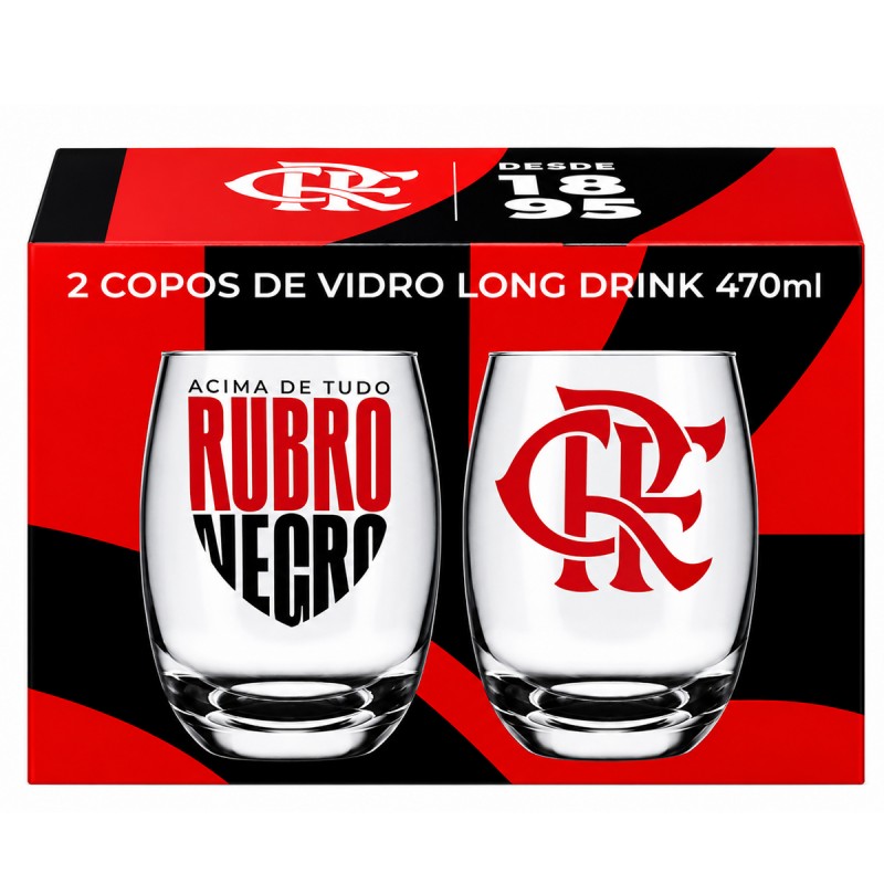 COPOS DE VIDRO LONG DRINK BELIZE 470ML MODELO FLAMENGO REF: 764733 COPOS DE VIDRO LONG DRINK BELIZE 470ML MODELO FLAMENGO REF: 764733