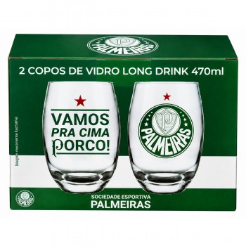 COPOS DE VIDRO LONG DRINK BELIZE 470ML MODELO PALMEIRAS REF: 764738