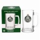 CANECA DE VIDRO CERVEJA COM PLACA DE METAL 420ML MODELO PALMEIRAS REF: 601038