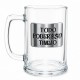 CANECA DE VIDRO CERVEJA COM PLACA DE METAL 420ML MODELO CORINTHIANS REF: 601039