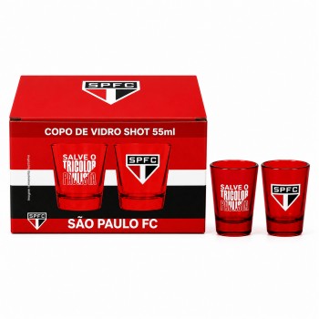 KIT 2 COPOS DE VIDRO SHOT 55ML MODELO SÃO PAULO REF: 212236 KIT 2 COPOS DE VIDRO SHOT 55ML MODELO SÃO PAULO REF: 212236