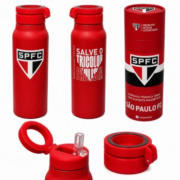 GARRAFA TÉRMICA INOX COM SUPORTE MAGNÉTICO 700ML MODELO SÃO PAULO REF: 41136 GARRAFA TÉRMICA INOX COM SUPORTE MAGNÉTICO 700ML MODELO SÃO PAULO REF: 41136