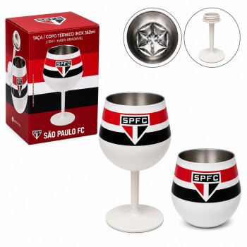 TAÇA OU COPO TÉRMICO INOX 2 EM 1 360ML MODELO SÃO PAULO REF: 402036 TAÇA OU COPO TÉRMICO INOX 2 EM 1 360ML MODELO SÃO PAULO REF: 402036