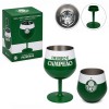 TAÇA OU COPO TÉRMICO INOX 2 EM 1 360ML MODELO PALMEIRAS REF: 402038