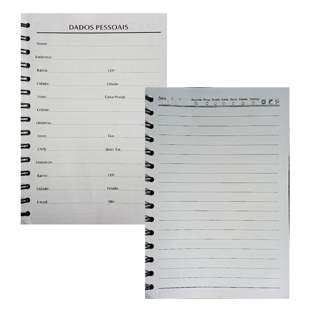 AGENDA PERMANENTE 160 FOLHAS  REF: MG-3489 