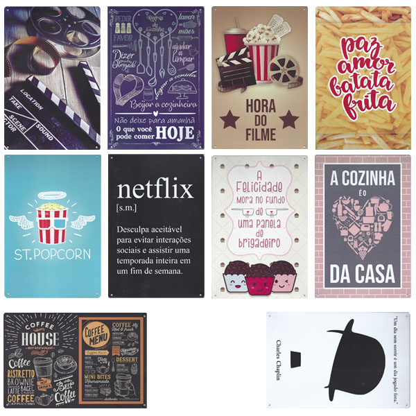 PLACA DECORATIVA DE METAL