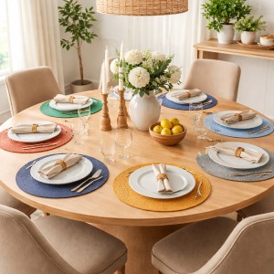 JOGO AMERICANO DE TECIDO PARA MESA 100% POLIÉSTER REF: AMER0057