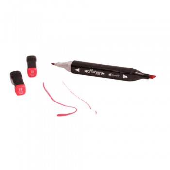 MARCADOR DEEP RED 2PONTAS 1UNI