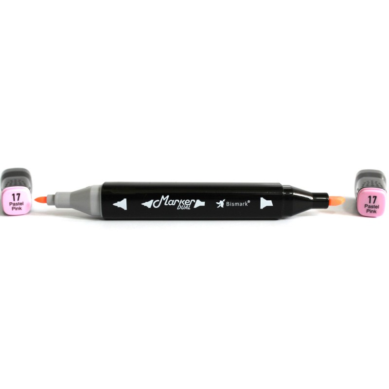 MARCADOR PASTEL PINK 2PONTAS 1 UNI