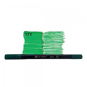 CANETA DUALTIP VERDE FOLHA 1UNI REF: 171
