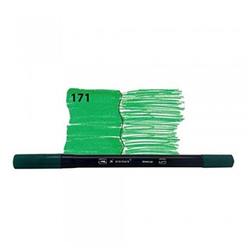 CANETA DUALTIP VERDE FOLHA 1UNI REF: 171