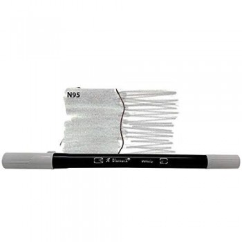 CANETA DUALTIP CINZA CLARO